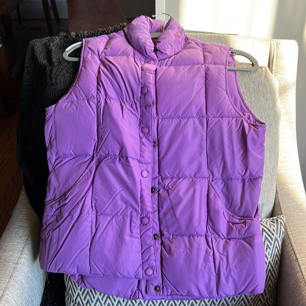 Lands End puffer vest Women small 6/8
